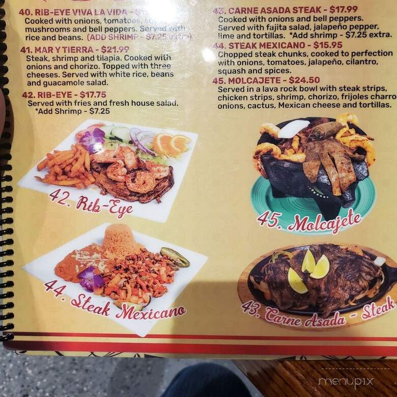 Viva La Vida - Opelika, AL menu_pic