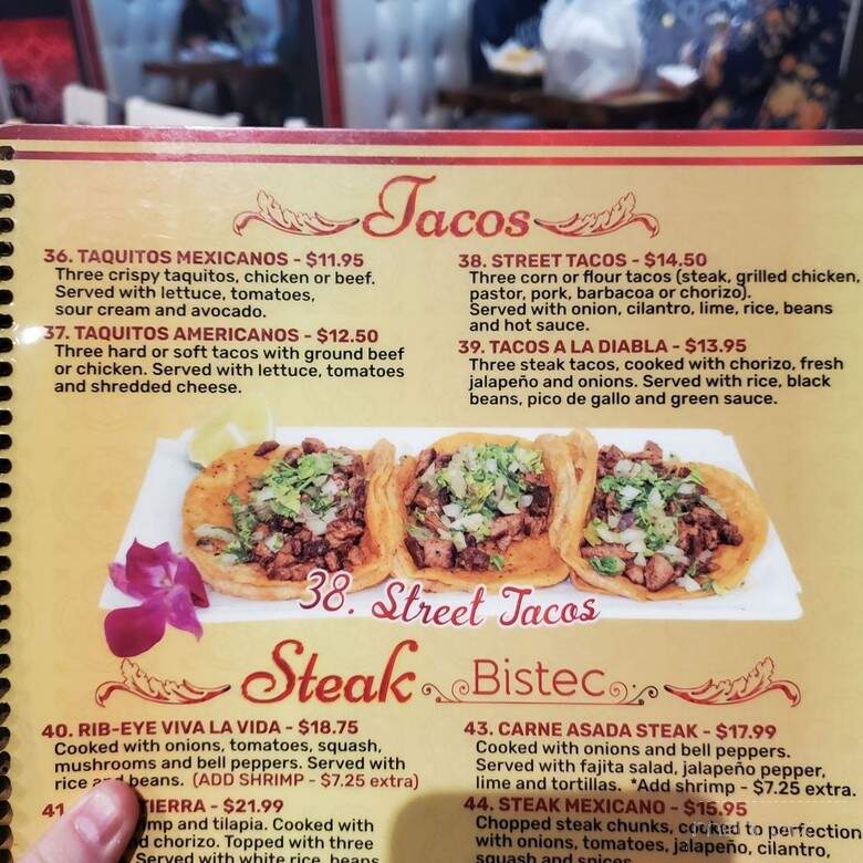 Viva La Vida - Opelika, AL menu_pic