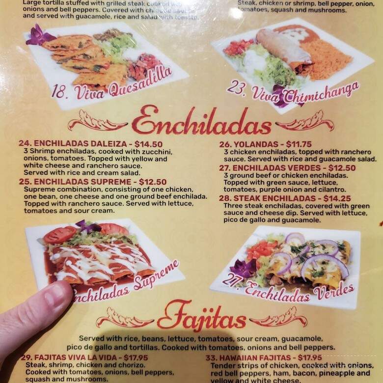 Viva La Vida - Opelika, AL menu_pic