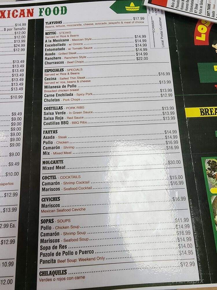 Los 4 Hermanos Deli & Mexican Restaurant - North Brunswick Township, NJ menu_pic