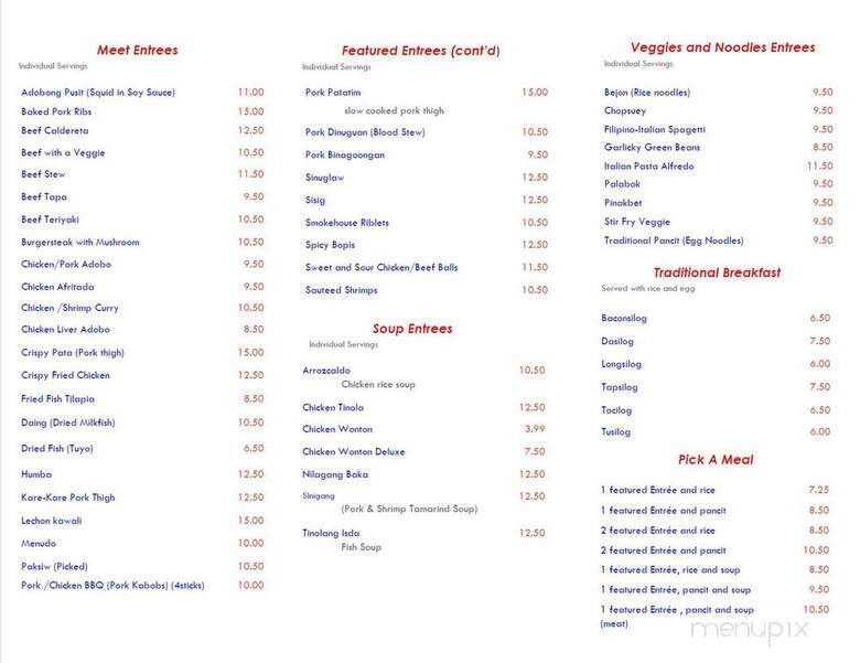 Fasian - Windsor, ON menu_pic