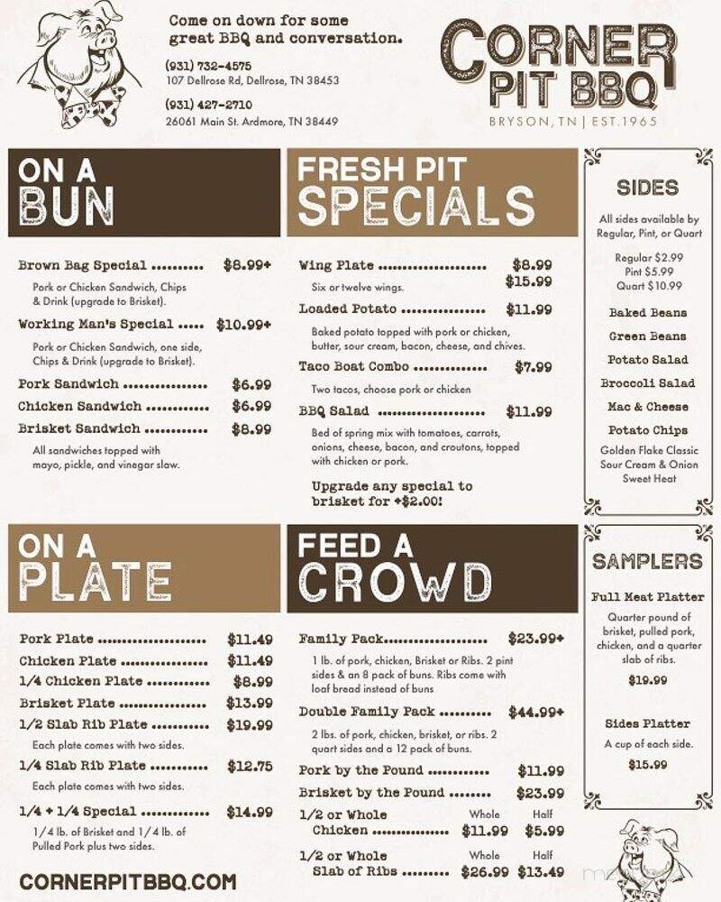 Corner Pit BBQ - Ardmore, TN