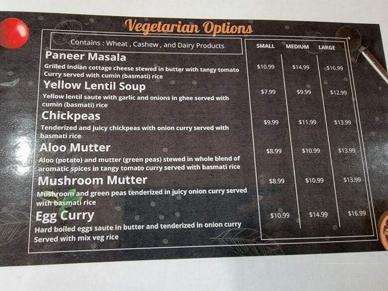 Rice N Spice Punjabi Cuisine - Jasper, IN menu_pic