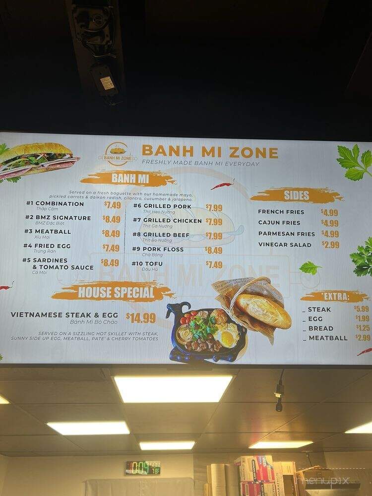Banh Mi Zone - Denver, CO menu_pic