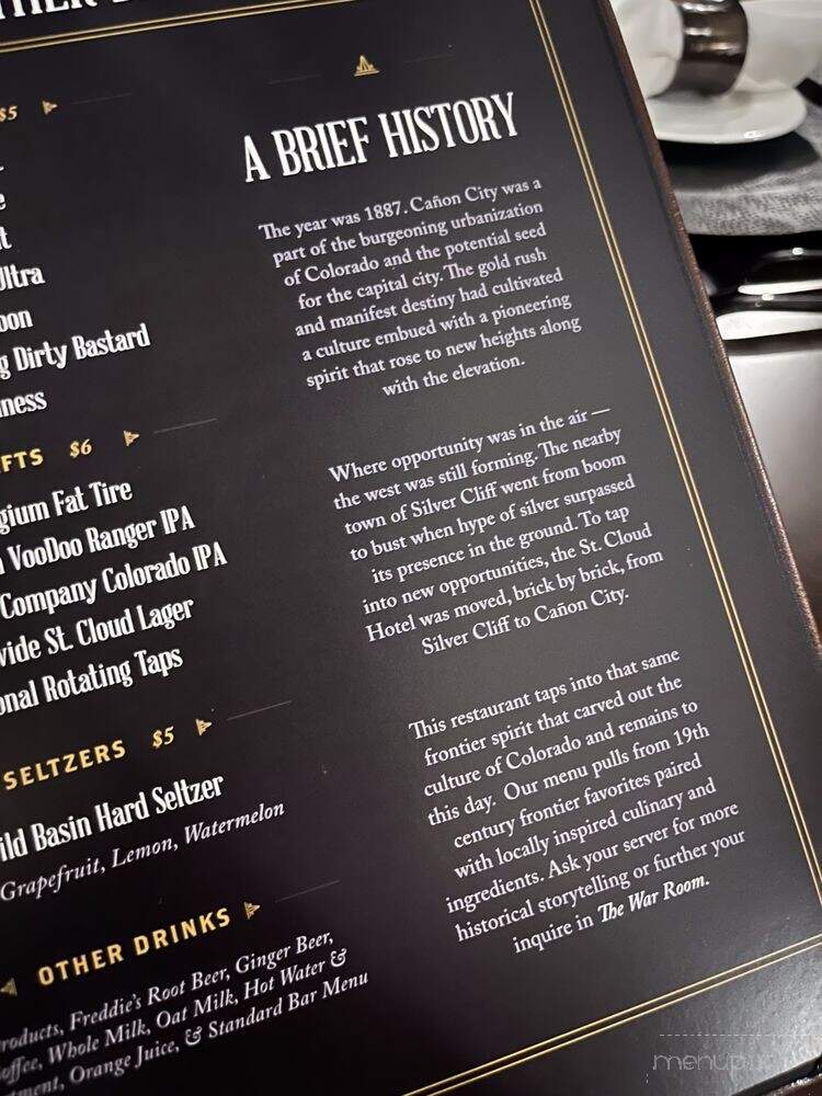 1887 Historic Eatery - Canon City, CO menu_pic