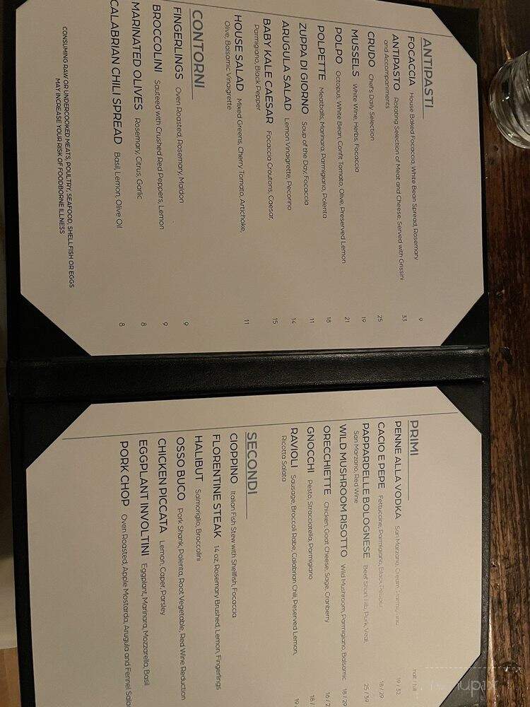 Porcelli's - Bar Harbor, ME menu_pic