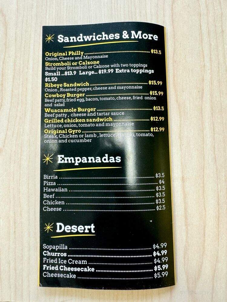 Wacamole Latin Food & Pizzas - Virginia Beach, VA menu_pic