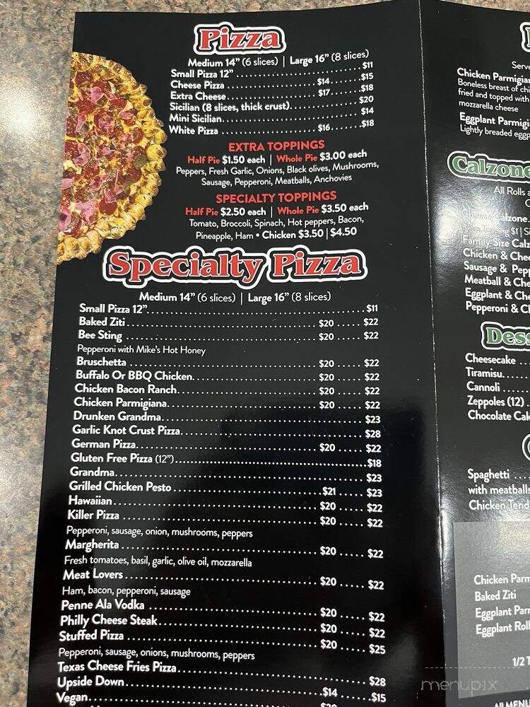 Prime Pizzeria & Restaurant - Nazareth, PA menu_pic