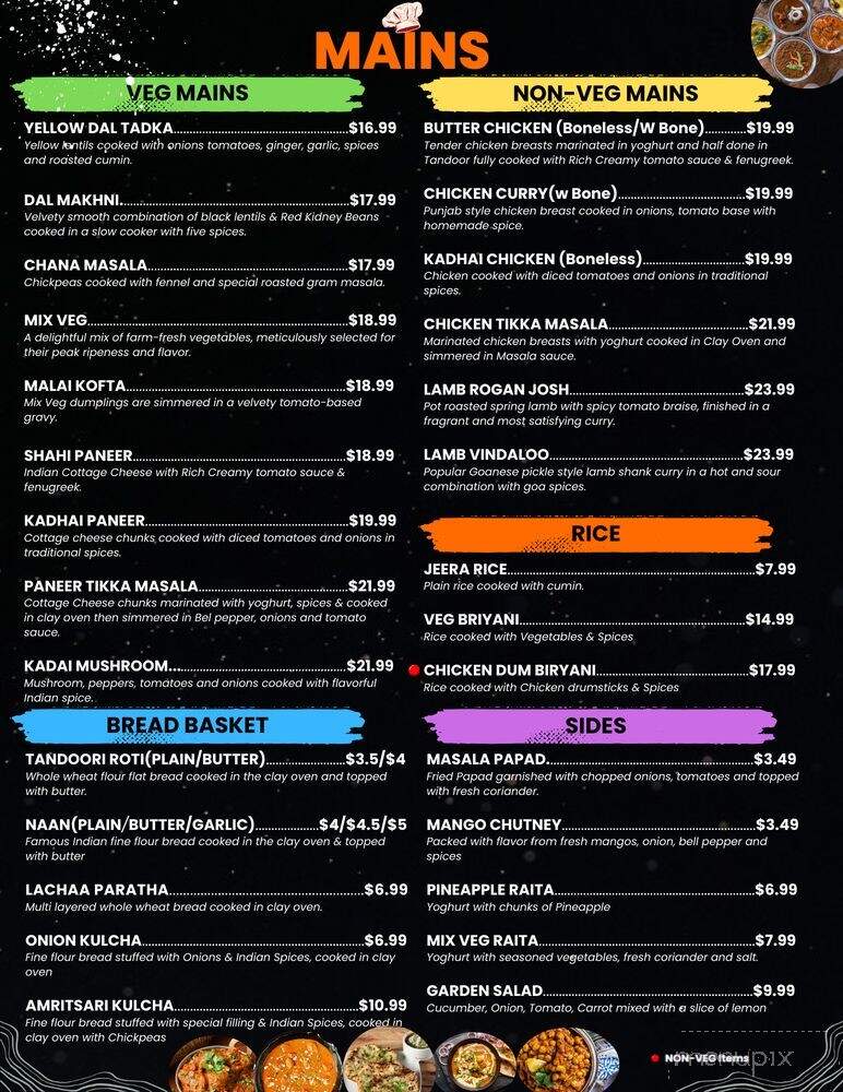 The Indian Spice - The Blue Mountains, ON menu_pic