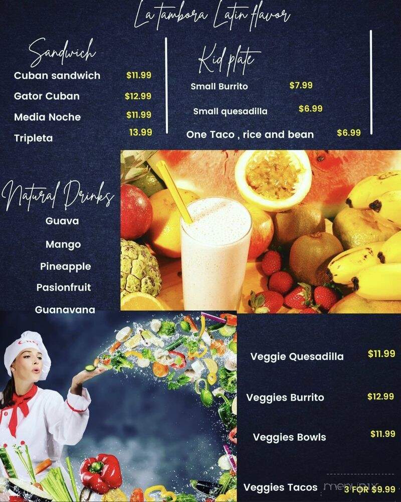 La Tambora Latin Flavor - Waldo, FL menu_pic