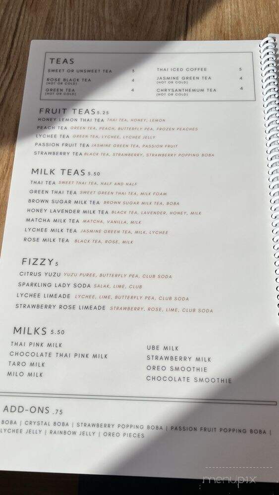 Khao Sen - Fuquay-Varina, NC menu_pic