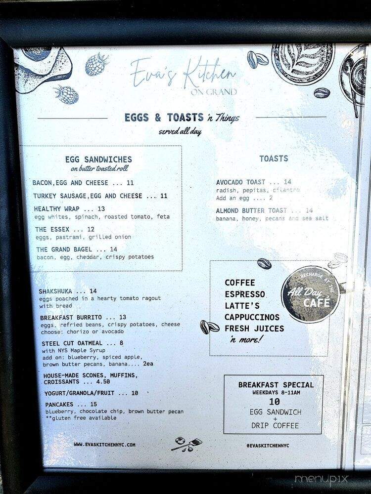 Eva's Kitchen - New York, NY menu_pic