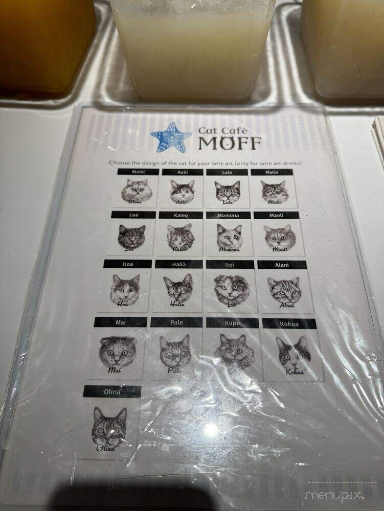 Cat Cafe Moff - Honolulu, HI menu_pic
