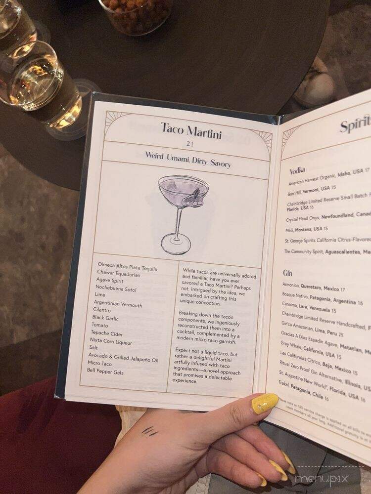 Panamericano Bar - Miami, FL menu_pic