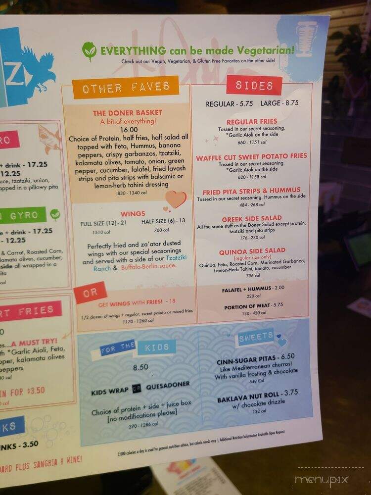Spitz - Placentia, CA menu_pic