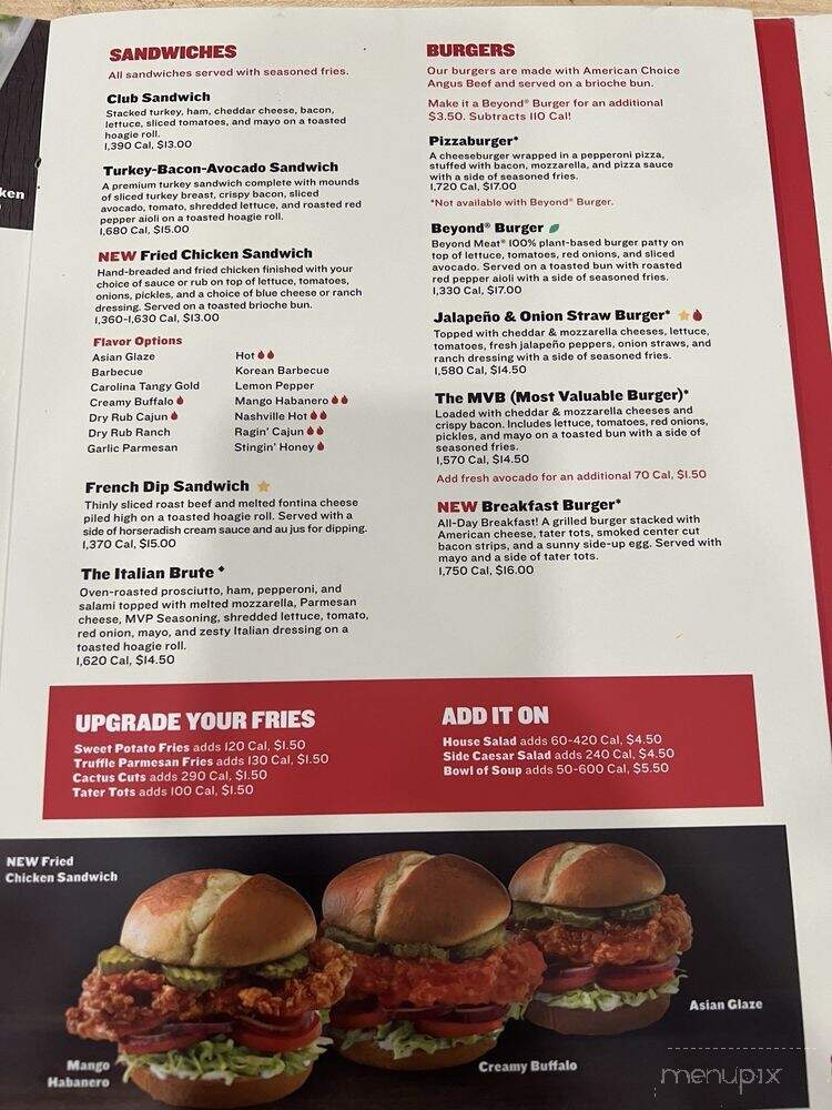 Boston's Restaurant & Sports Bar - Midland, MI menu_pic