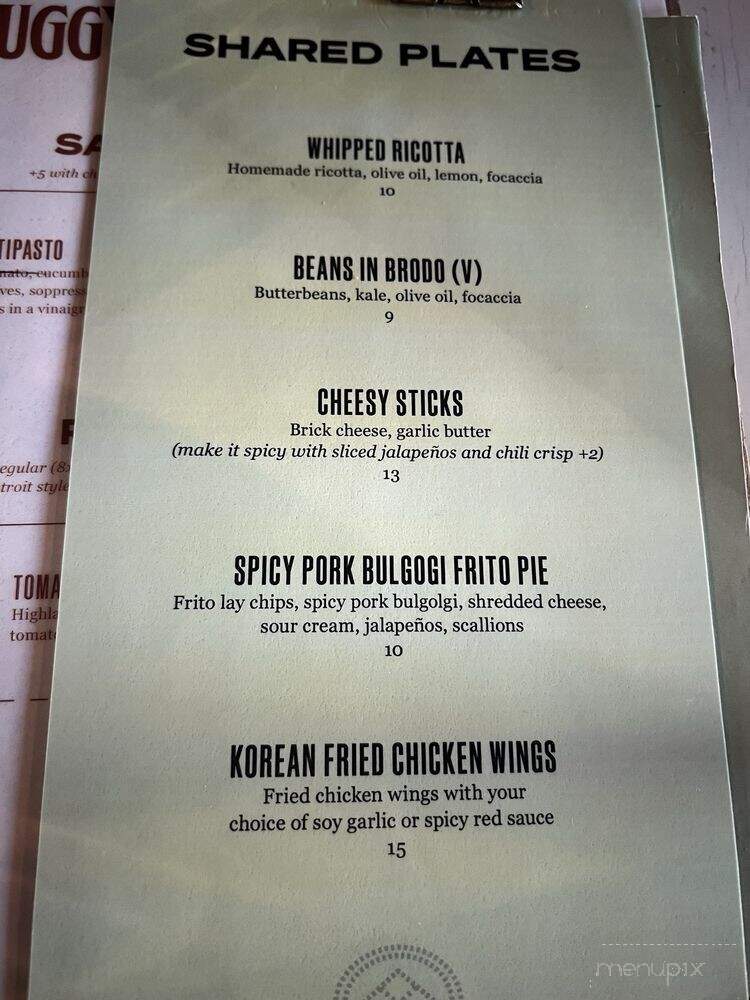 The Buggy Factory - Carthage, NC menu_pic