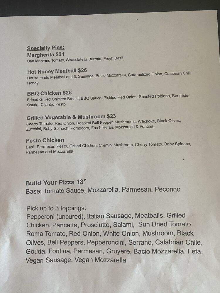 The Pizza Store by OC Local - Laguna Hills, CA menu_pic