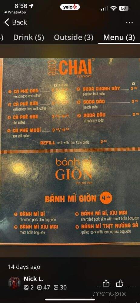 Lac Viet Concepts - Westminster, CA menu_pic
