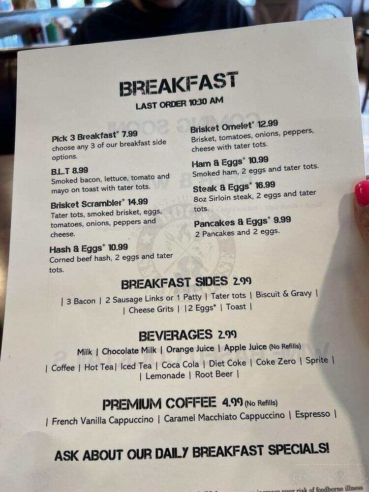 Doc's Smokehouse - Titusville, FL menu_pic