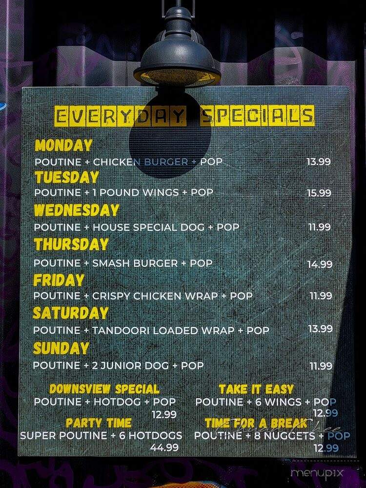 Poutine Hub - Toronto, ON menu_pic