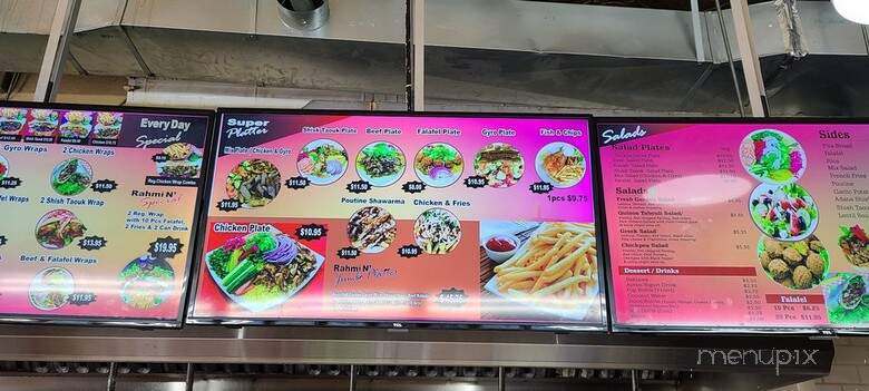 Rahmi Shawarma N'Kebab - Toronto, ON menu_pic