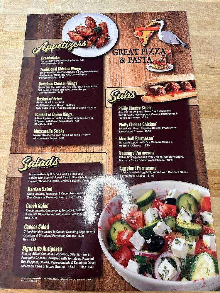 Great Pizza & Pasta - Chesapeake, VA menu_pic