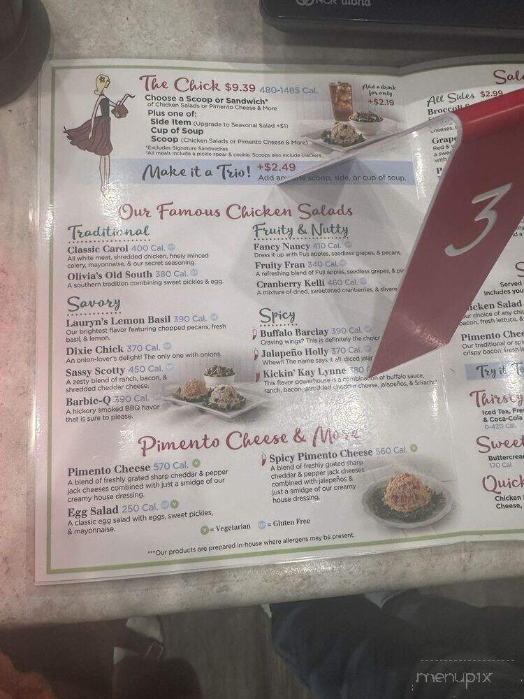Chicken Salad Chick - Jacksonville, NC menu_pic