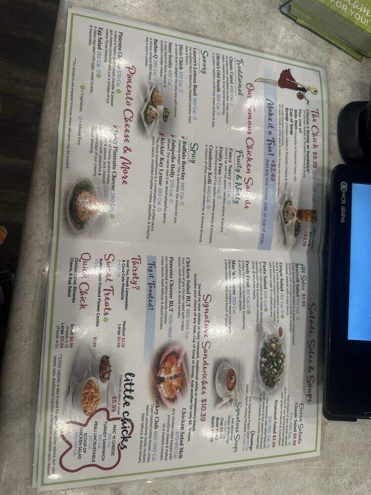 Chicken Salad Chick - Jacksonville, NC menu_pic