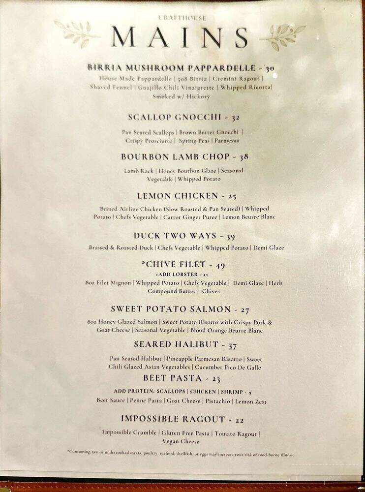 508 Crafthouse - Norfolk, VA menu_pic