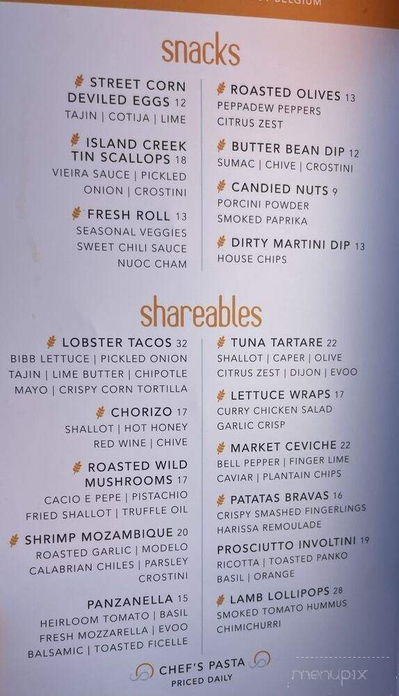 Sunset Pier - Quincy, MA menu_pic