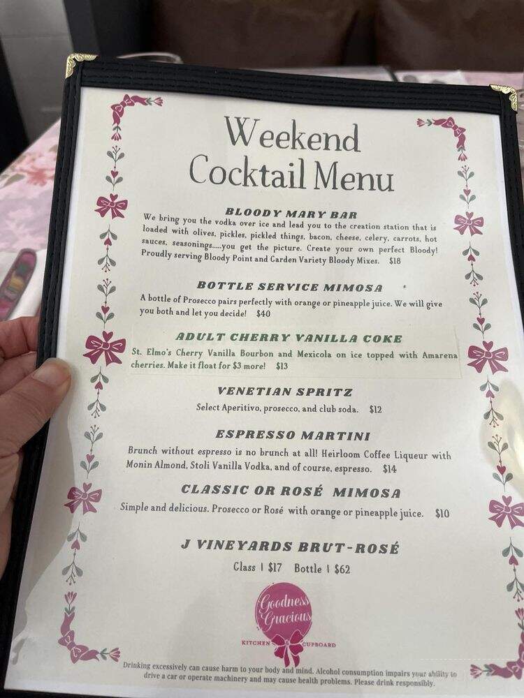 Goodness Gracious Kitchen & Cupboard - Carmel, IN menu_pic