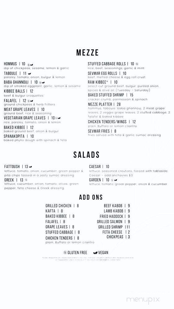 Jocelyn's by Sevmar - Methuen, MA menu_pic