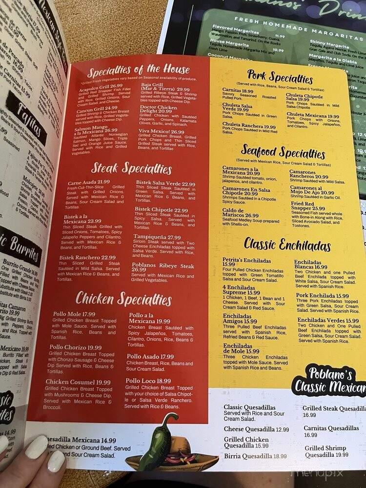 Poblanos Mexican Grill - Oviedo, FL menu_pic