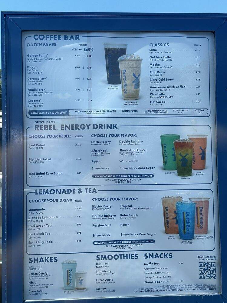 Dutch Bros Coffee - Knoxville, TN menu_pic