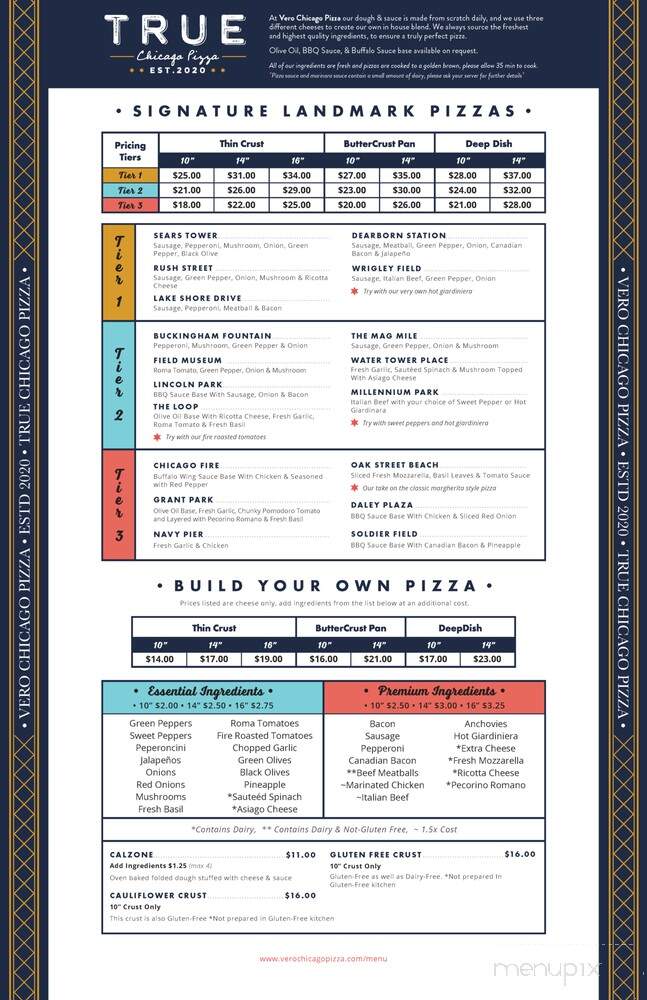 Vero Chicago Pizza - Mesa, AZ menu_pic