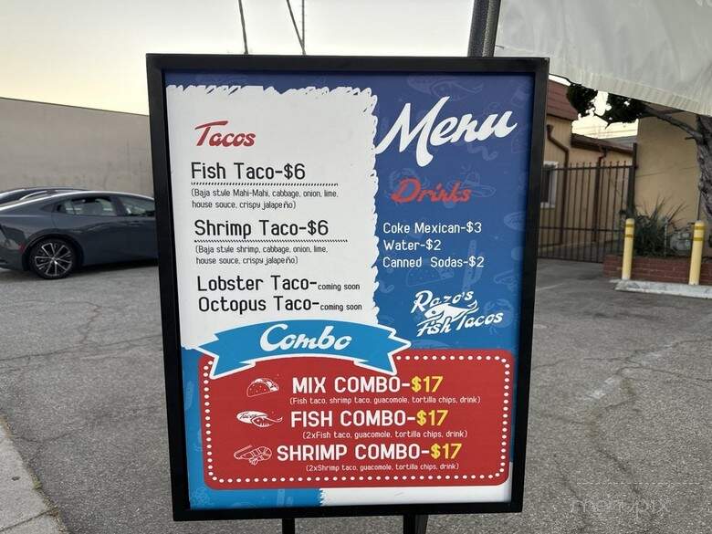 Razo's Fish Tacos - North Hollywood, CA menu_pic