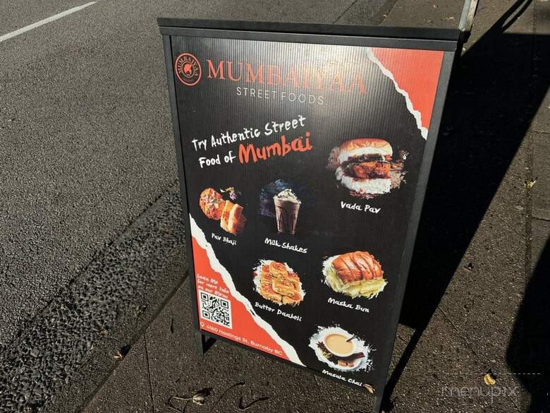 Mumbaiyaa Street Foods - Burnaby, BC menu_pic
