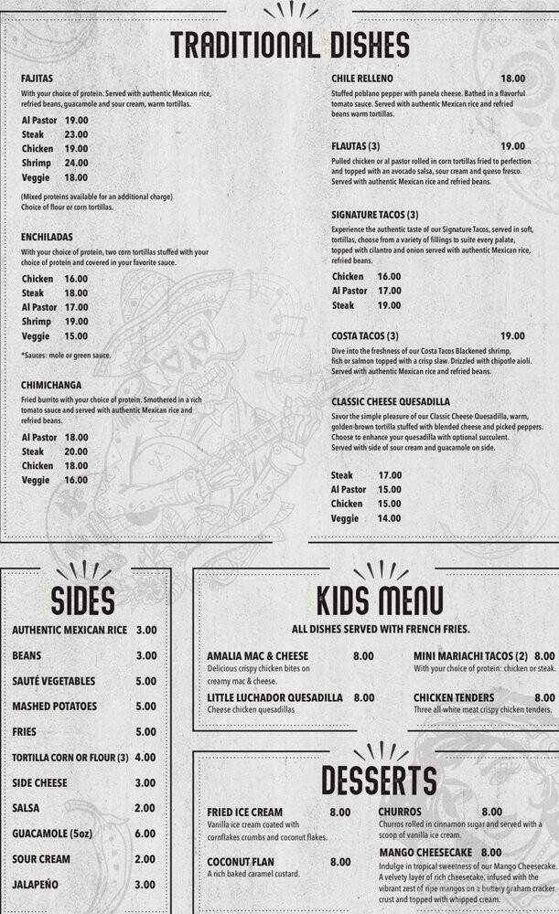 Nativo Mexican Cuisine - Bannockburn, IL menu_pic