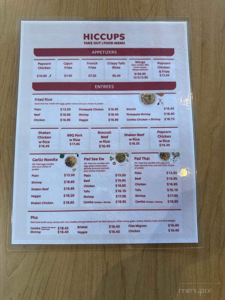 Hiccups - Long Beach, CA menu_pic