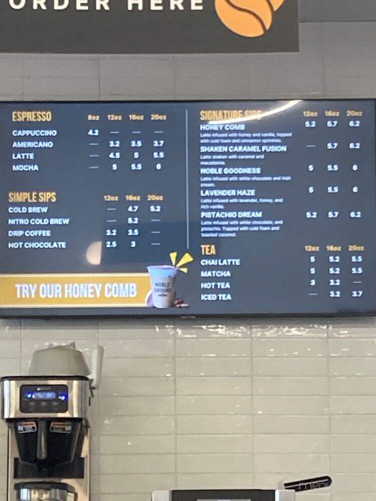 Noble Ground Coffee - Mesa, AZ menu_pic