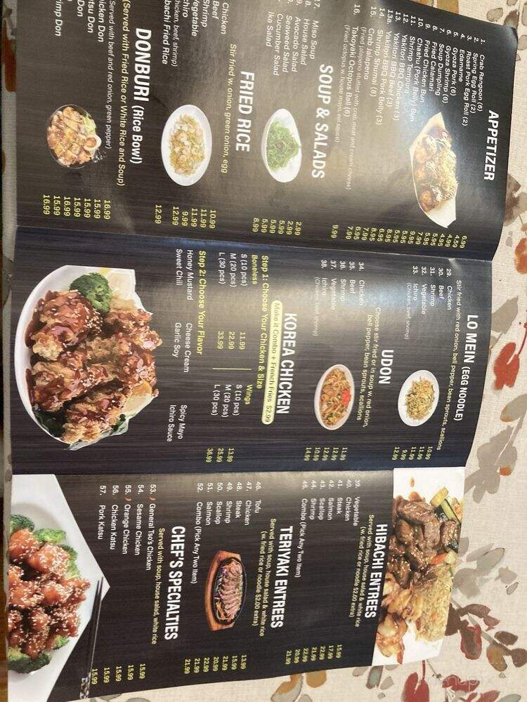 Ichiro Ramen - St. Louis, MO menu_pic