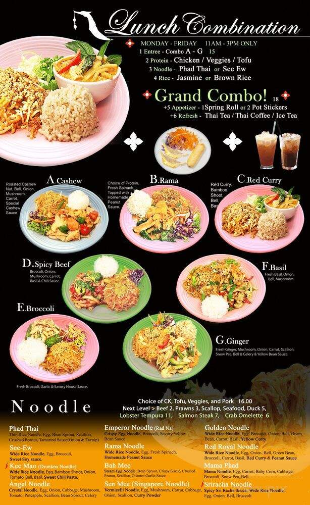 Thai Wisdom Lounge - Edmonds, WA menu_pic