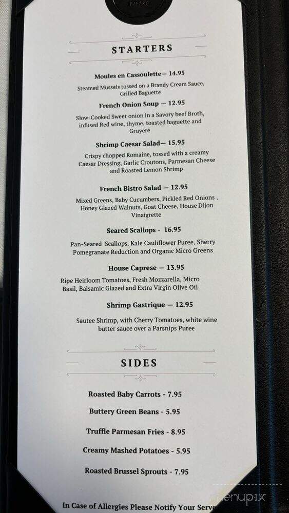 Le Garden Bistro - Dade City, FL menu_pic