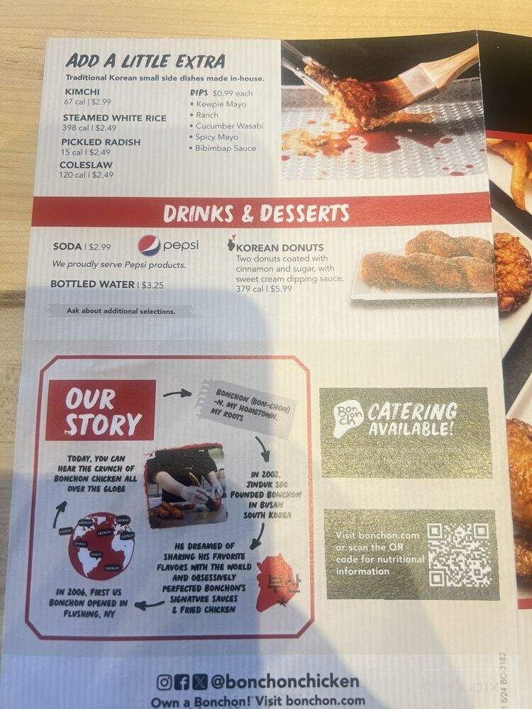 Bonchon - Stevenson Ranch, CA menu_pic
