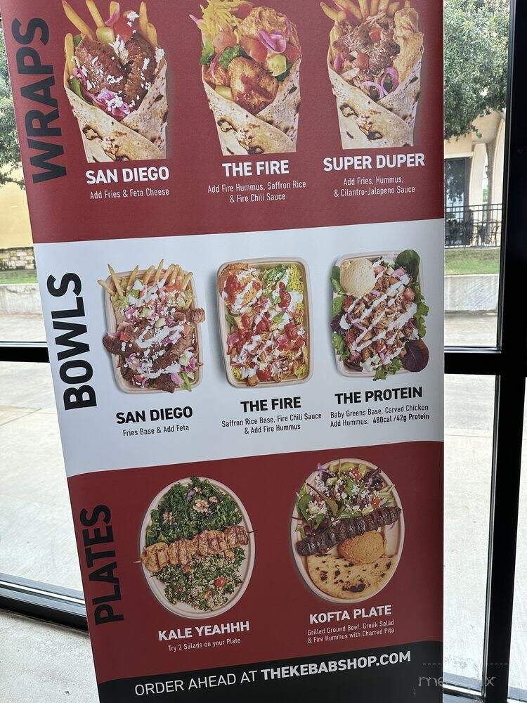 The Kebab Shop - Houston, TX menu_pic