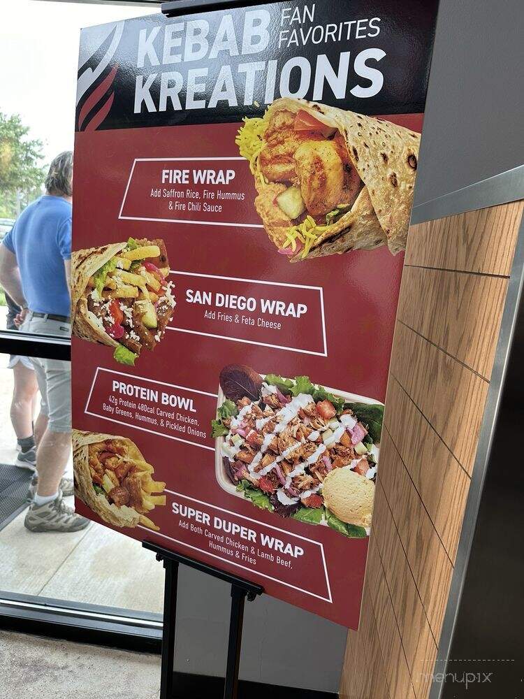 The Kebab Shop - Houston, TX menu_pic
