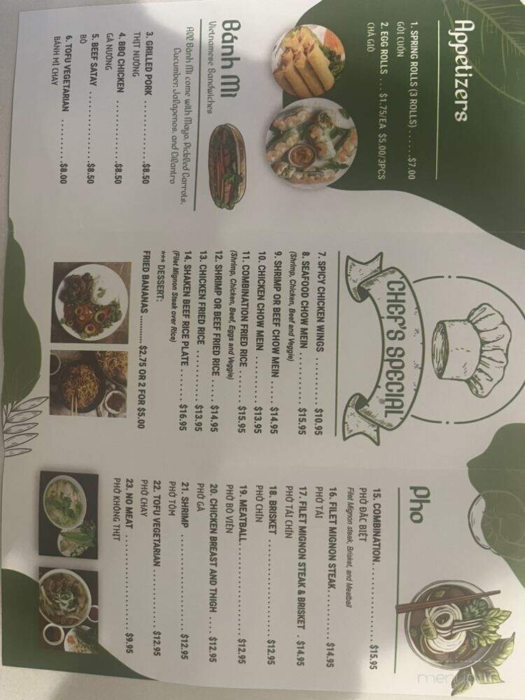 Pho Everyday - Glendora, CA menu_pic