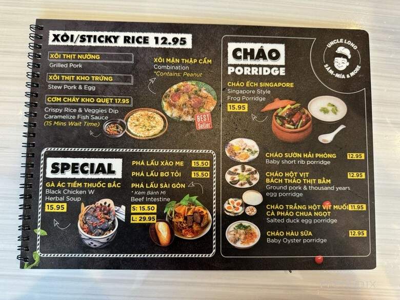 Chu Long - Garden Grove, CA menu_pic