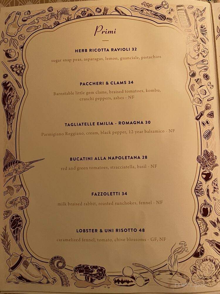 La Padrona Boston - Boston, MA menu_pic